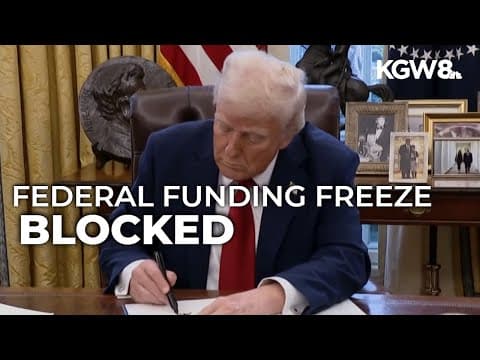 Federal judge indefinitely blocks Trump plan to freeze federal funding