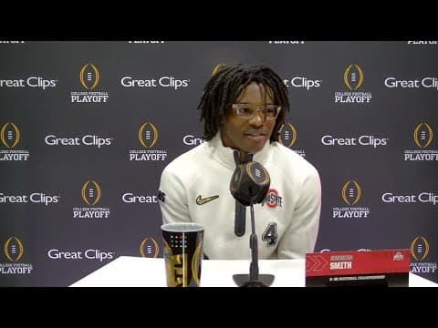 Jeremiah Smith | Ohio State Media Day at CFP National Championship in Atlanta