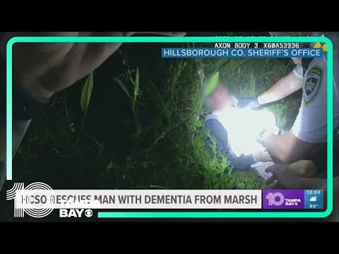 Elderly man rescued from marsh by Hillsborough County deputies