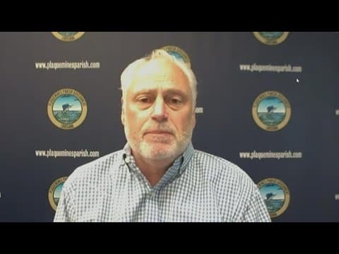 Plaquemines Parish President Kirk Lepine gives an update on the impacts of the salt wedge