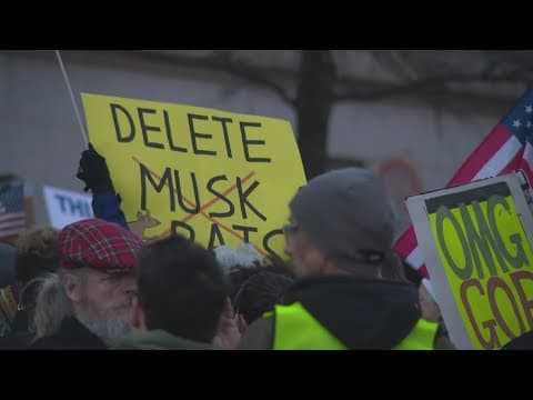 Protests over Elon Musk's access to data shuts down DC streets