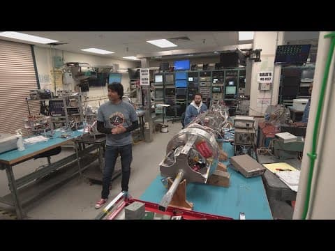 Scientists  launching rockets during solar eclipse