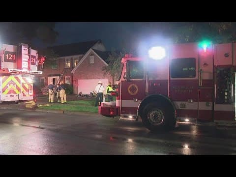 Fire in attic of Westerville home started by lightning strike