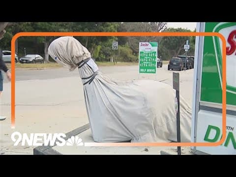 Stolen gas station dinosaur returned