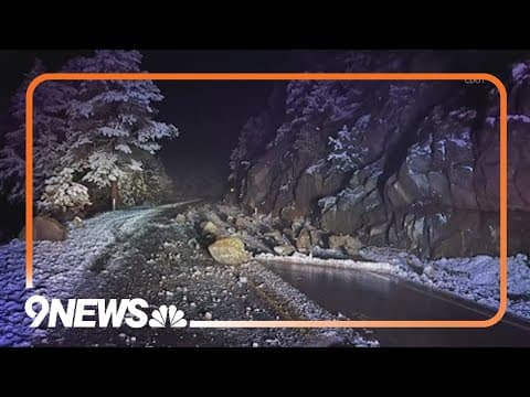Boulder Canyon back open after rockslide hits Highway 119
