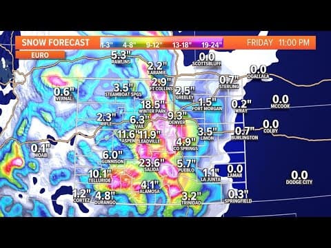 What to know about the winter storm forecast to impact Colorado
