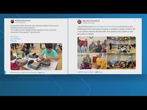 Google announces $520K grant for AI, robotics education at Virginia middle schools