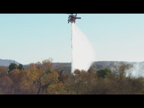 Fire crews battle brush fire in South San Diego