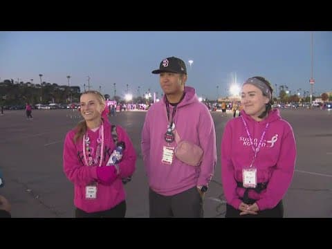 Susan G. Komen 3-Day participants get ready for a 60-mile walk along the San Diego coast