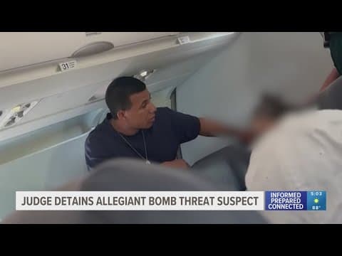 No bond granted for man accused of making bomb threat on Allegiant flight