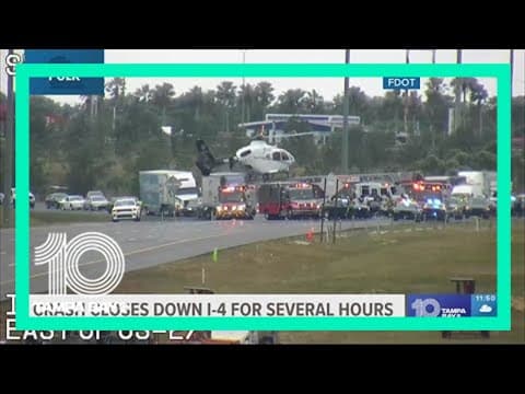 Eastbound lanes of I-4 at US 27 in Polk County reopen following crash