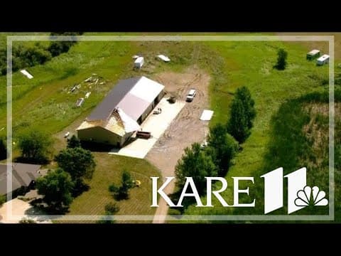 Storm leaves trail of damage in New London, Minnesota
