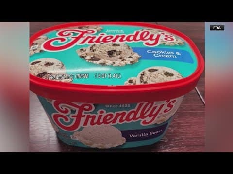 More than 300 containers of ice cream were recalled