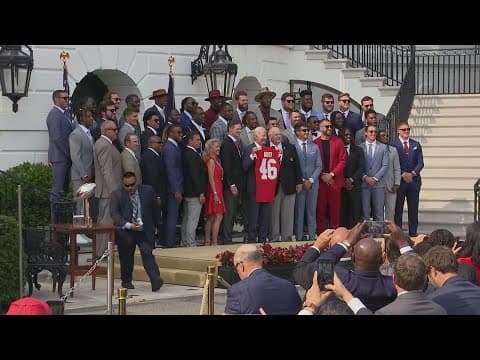 Joe Biden welcomes Kansas City Chiefs to White House