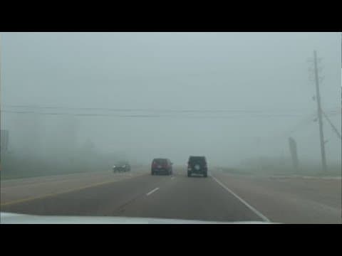 Fog could be dense Tuesday morning