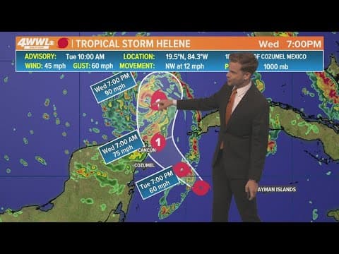 Tuesday Noon Tropical Update: TS Helene to become a hurricane