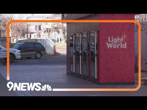 Giving Machines set up at Cherry Creek Holiday Market