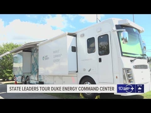 Florida state leaders visit Duke Energy's command centers designed to address outages during storms