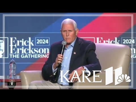 Mike Pence won't endorse Donald Trump, but also says he can't vote for Harris/Walz