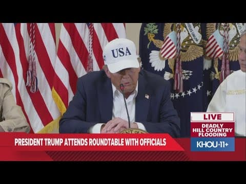 LIVE: President Donald Trump receives briefing on Texas Hill Country flood