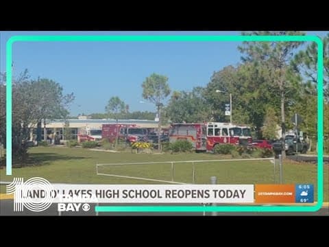 Land O' Lakes High School reopens today after suspicious substance triggered closing