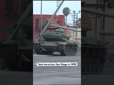 A stolen M-60 Patton tank terrorized the streets of San Diego for 23 minutes in May 1995 #throwback