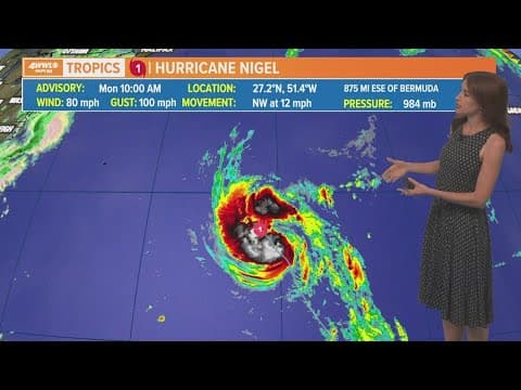 Monday noon tropical update: Hurricane Nigel to strengthen to a major hurricane, impacting Ireland i