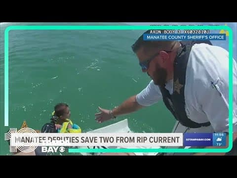 Manatee County deputies save father, son from rip current at Anna Maria Island