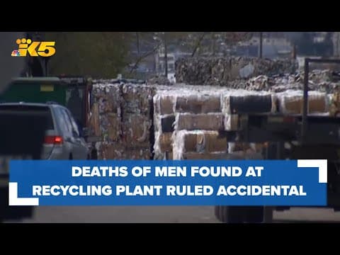 Deaths of men found at Tacoma recycling plant ruled accidental