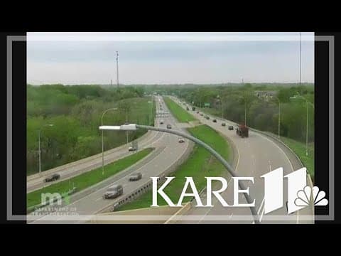Incredibly, no life-threatning injuries after a truck flips over barrier and drops onto a highway