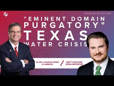 Is Texas headed toward a water crisis? | Y'all-itics: Jan. 26, 2025