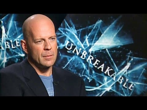 Bruce Willis talks about playing David Dunn in the 2000 film Unbreakable
