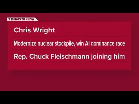 US Secretary of Energy says he will visit ORNL, Y-12