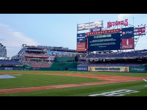 LIVE at Nationals Park for Opening Day with the Get Up DC team ⚾