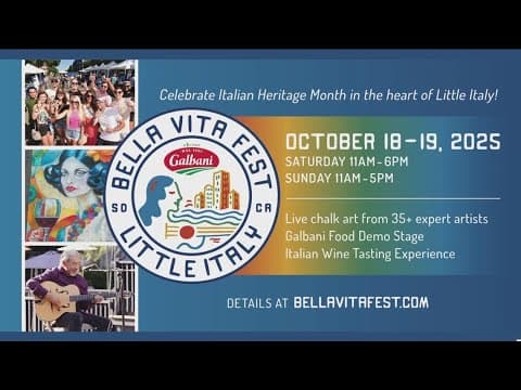 Galbani Bella Vita Fest | Celebrating Italian culture Oct. 18 and 19 in Little Italy