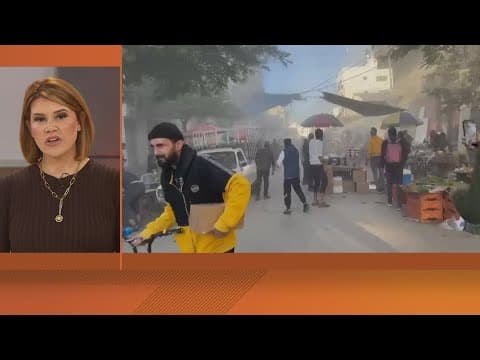 Video shows the aftermath of the latest strike in Gaza