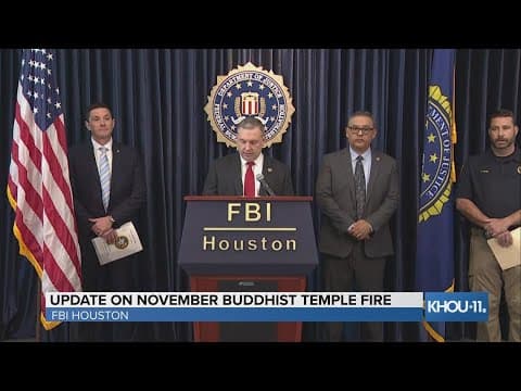 FBI Houston announces up to $10,000 reward for information on Buddhist temple arson suspect