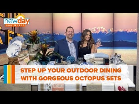 Step up your outdoor dining game with gorgeous Octopus-themed dinnerware sets - New Day NW