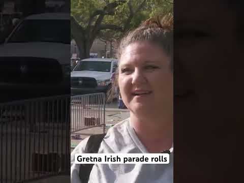 Gretna Irish parade rolls #stpatricksday #parade