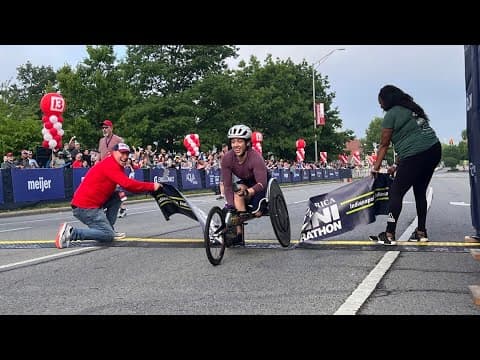 Jenna Fesemyer wins 2024 500 Festival Mini-Marathon Athletes with Disabilities division