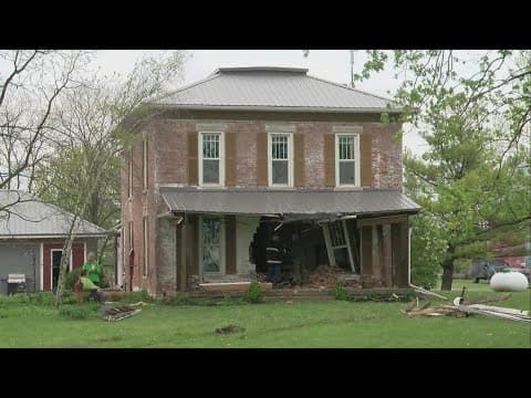 Semi truck crashes into Indiana home