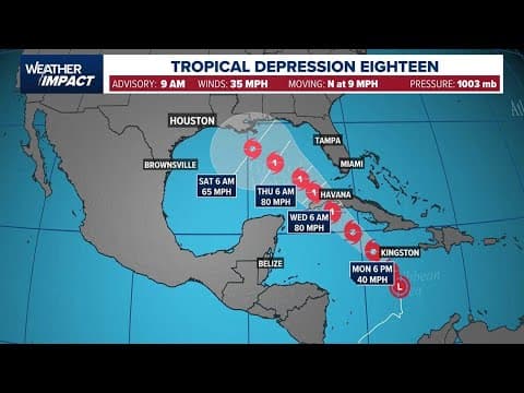 Tropical weather tracker: Tropical Depression forms in Caribbean, should become Hurricane Rafael