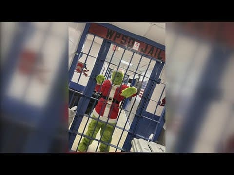 Washington Parish Sheriff's Office get into the holiday spirit dressed as The Grinch