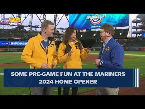 Some pre-game fun at the Mariners 2024 home opener