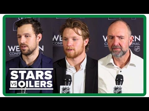 Ty Dellandrea, Alex Petrovic, Pete DeBoer | Dallas Stars practice interviews 5.26.24
