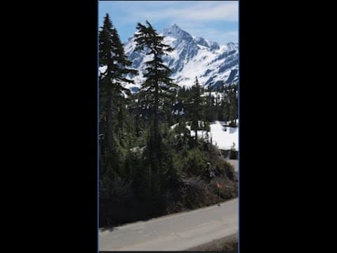 Drone beauty shots of stunning Mount Baker