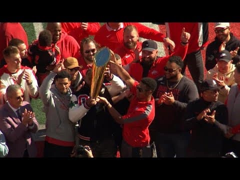 2014 Ohio State national championship team honored during Nebraska game