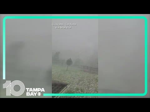 High winds, hail whips Central Florida amid severe thunderstorms