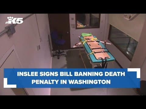 Inslee signs bill banning death penalty in Washington state