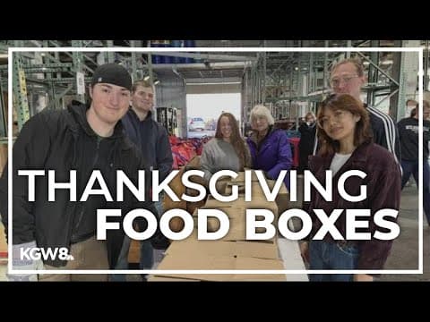 Sunshine Division hands out holiday food boxes ahead of Thanksgiving